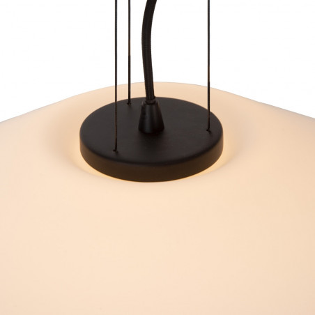 Lampa wisząca szklana japandi Trevor 50cm opal Lucide