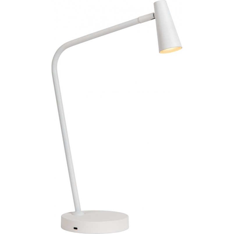 Lampa biurkowa ze ściemniaczem Stirling LED 2700K biała Lucide