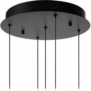 Lampa wisząca szklane kule modern Sentubal LED V 35cm 2700K przeźroczysty / czarny Lucide