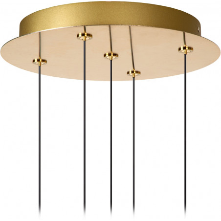 Lampa wisząca hampton Kligande V LED 30cm 2700K przeźroczysty / matowe złoto Lucide