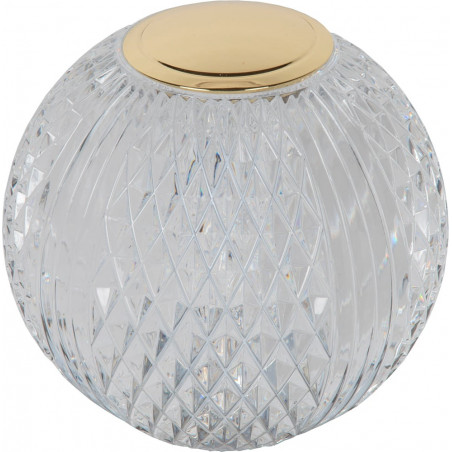 Lampa glamour na komodę ściemniana Cintra LED 9cm 2700K przezroczysta Lucide