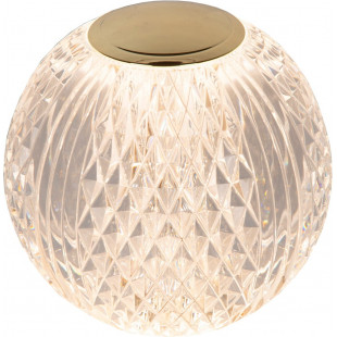 Lampa glamour na komodę ściemniana Cintra LED 11cm 2700K przezroczysta Lucide