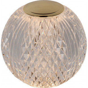 Lampa glamour na komodę ściemniana Cintra LED 11cm 2700K przezroczysta Lucide