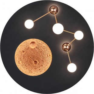 Plafon designerski z regulowaną barwą światła Zodiac LED 50cm czarny mat Trio