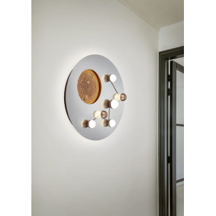 Plafon designerski z regulowaną barwą światła Zodiac LED 50cm aluminium szczotkowane Trio