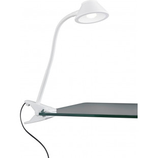 Lampka z klipsem na biurko Berry LED biała Reality