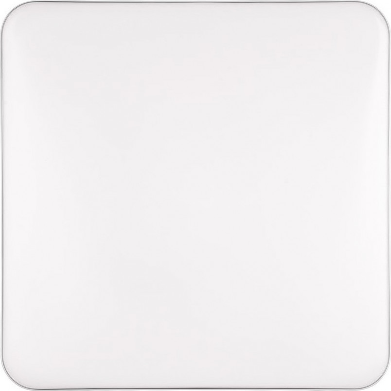 Plafon nowoczesny ściemniany Blanca LED 3000K 53x53cm biały / srebrny Reality