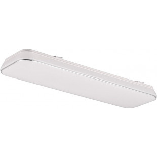 Plafon nowoczesny ściemniany Blanca LED 3000K 60x17cm biały / srebrny Reality