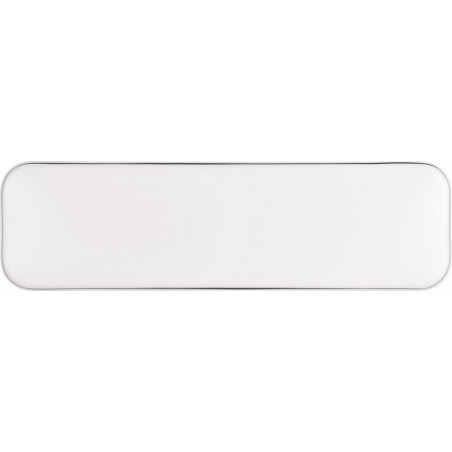 Plafon nowoczesny ściemniany Blanca LED 3000K 60x17cm biały / srebrny Reality
