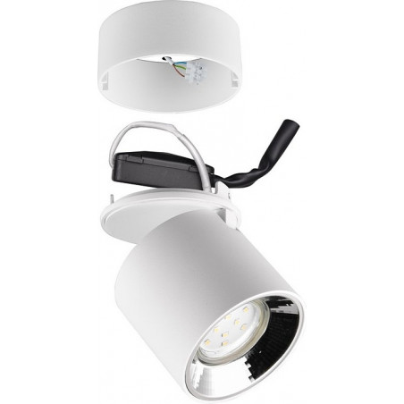 Reflektor sufitowy nowoczesny Guayana 8cm biały mat Trio