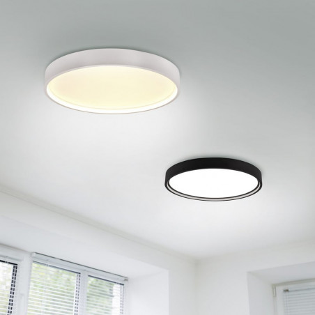 Plafon nowoczesny regulowana barwa światła Doha LED 45cm biały mat Trio