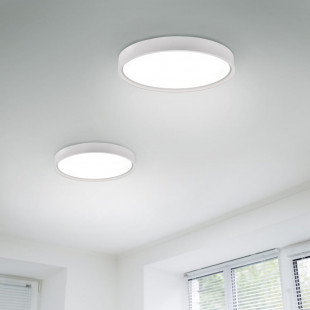 Plafon nowoczesny regulowana barwa światła Doha LED 45cm biały mat Trio