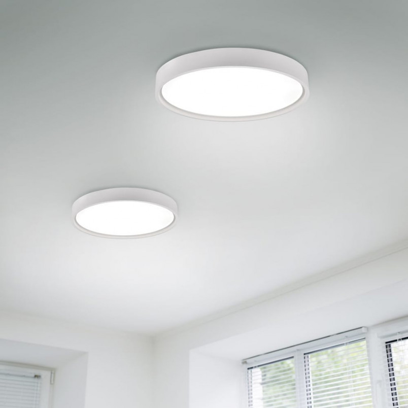 Plafon nowoczesny regulowana barwa światła Doha LED 45cm biały mat Trio