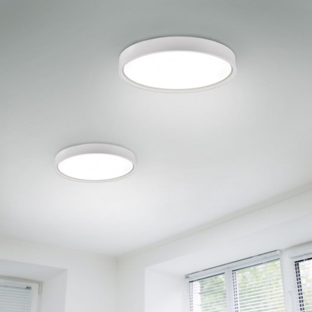 Plafon nowoczesny regulowana barwa światła Doha LED 45cm biały mat Trio