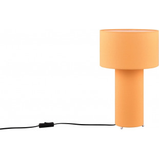 Lampa stołowa materiałowa Bale pomarańczowa Trio