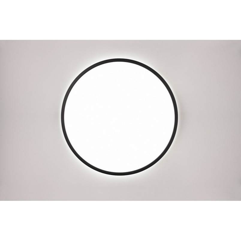 Plafon minimalistyczny ściemniany Scott LED 50cm czarny mat Reality