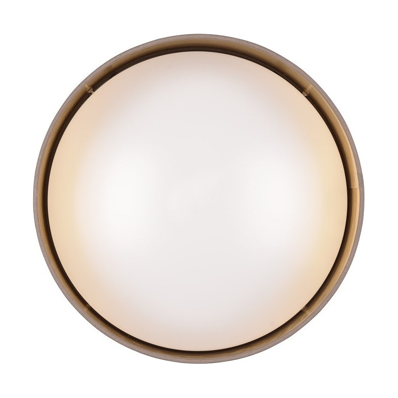 Plafon okrągły z abażurem Locarno LED 3000K brązowo-beżowy / złoty Reality