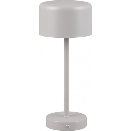 Lampa stołowa minimalistyczna z usb Jeff LED szara Reality