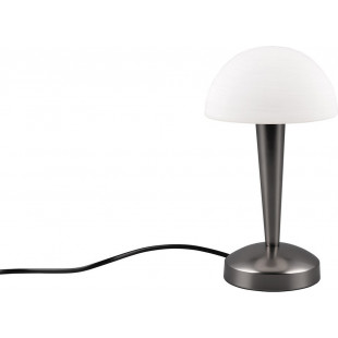Lampa stołowa retro Canaria LED 3000K biały / czarny chrom Reality