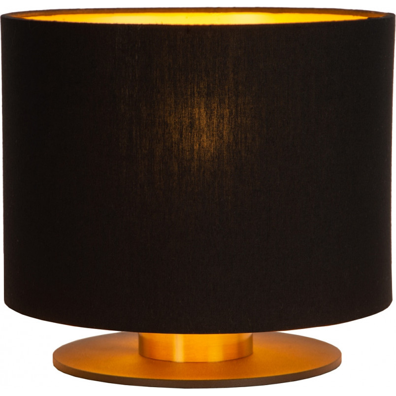 Lampa stołowa z abażurem Fudral czarna Lucide