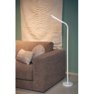 Lampa podłogowa minimalistyczna ze ściemniaczem Gilly LED biała Lucide