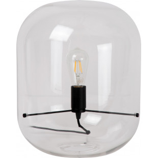 Lampa stołowa szklana designerska Vitro 35cm przeźroczysta Lucide