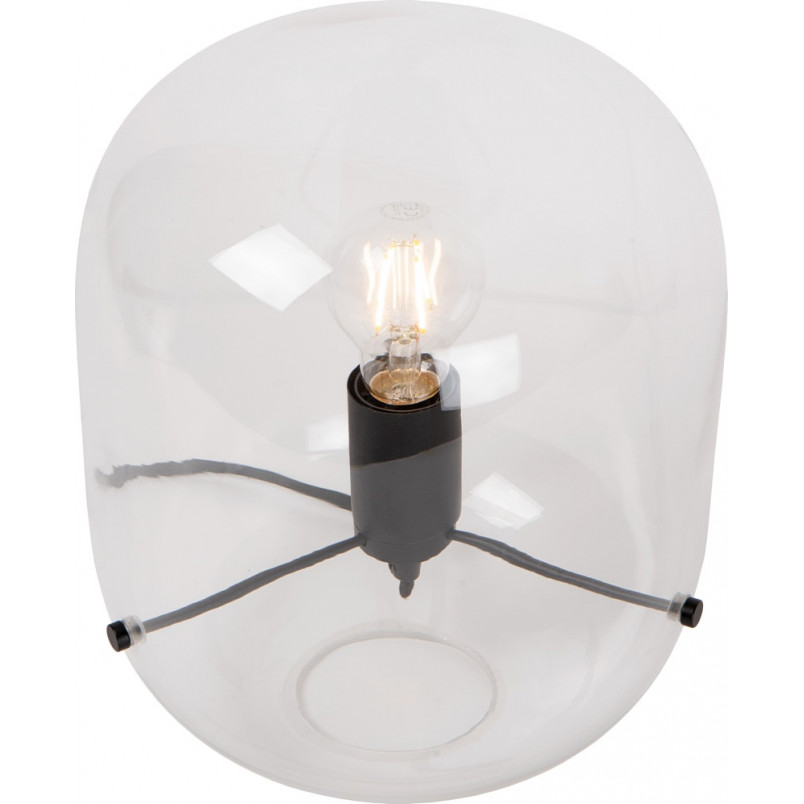 Lampa stołowa szklana designerska Vitro 24cm przeźroczysta Lucide