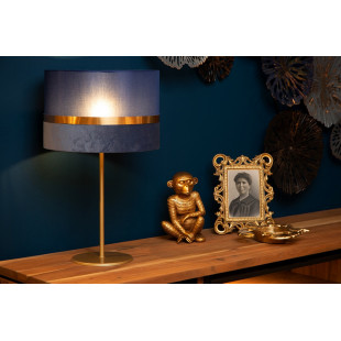 Lampa stołowa glamour Extravaganza niebieski / złoty Lucide