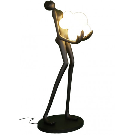 Lampa podłogowa designerska Woman 180cm czarno-biała Step Into Design