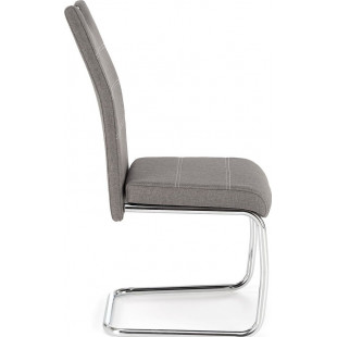 Krzesło tapicerowane nowoczesne na płozie K349 popiel marki Halmar
