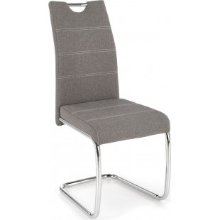 Krzesło tapicerowane nowoczesne na płozie K349 popiel marki Halmar