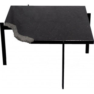 Designerski Stolik kwadratowy granitowy Object020 77 czarny marki NG Design do salonu