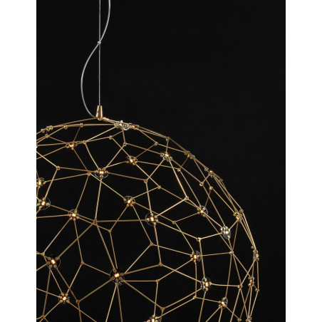 Lampa wisząca kula nowoczesna Wento LED 80cm złota