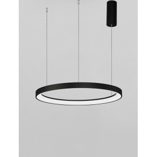 Lampa wisząca nowoczesna ściemniana Benno LED 58cm czarna