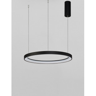 Lampa wisząca nowoczesna ściemniana Benno LED 48cm czarna
