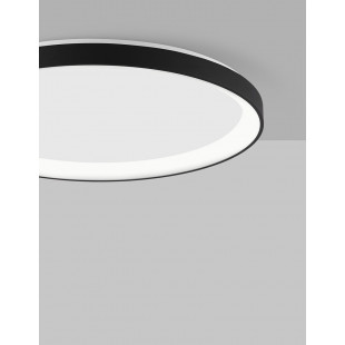 Plafon okrągły ściemniany Benno LED 58cm czarny