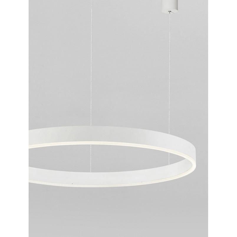 Lampa wisząca okrągła nowoczesna Gemma LED 100cm biała