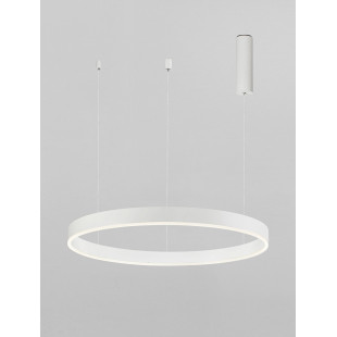 Lampa wisząca okrągła nowoczesna Gemma LED 60cm biała