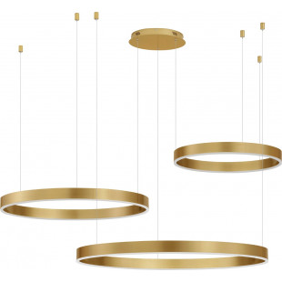 Lampa wisząca nowoczesna Gemma LED 60-100cm złoto-mosiężna