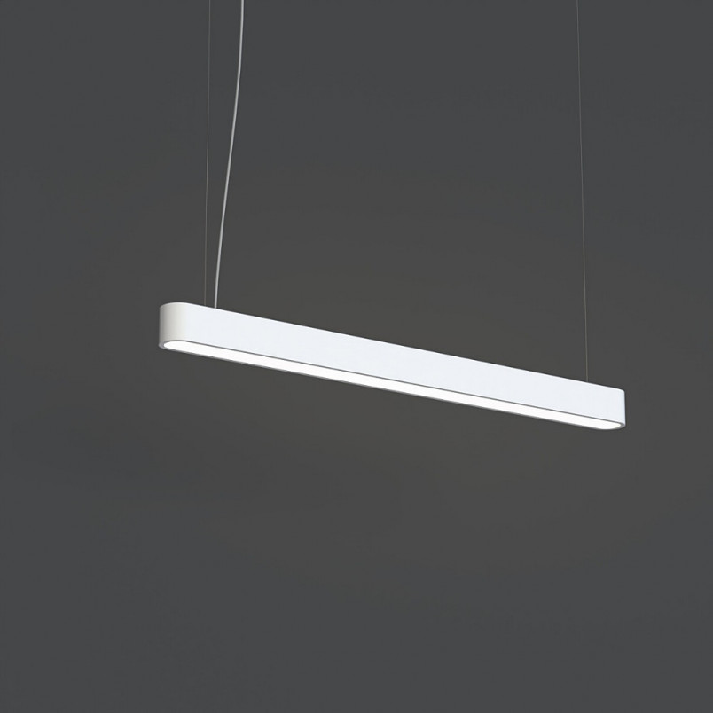 Lampa wisząca podłużna minimalistyczna Soft LED 90x6cm biała Nowodvorski