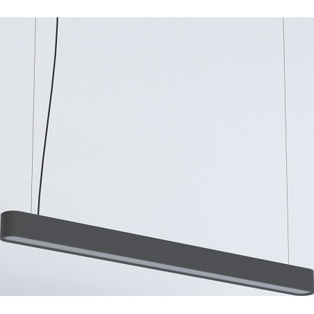 Lampa wisząca podłużna minimalistyczna Soft LED 90x6cm grafitowa Nowodvorski