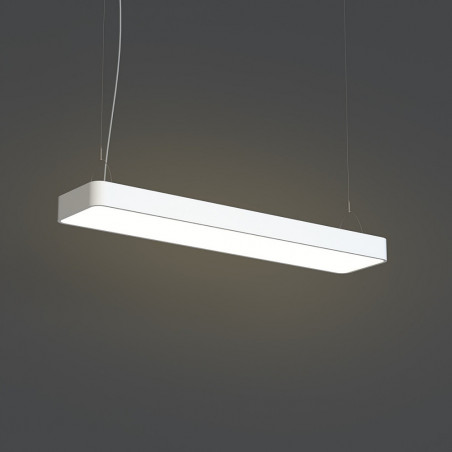 Lampa wisząca podłużna minimalistyczna Soft LED 90x20cm biała Nowodvorski