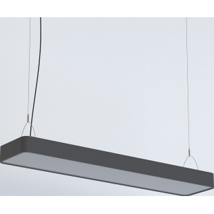 Lampa wisząca podłużna minimalistyczna Soft LED 90x20cm grafitowa Nowodvorski