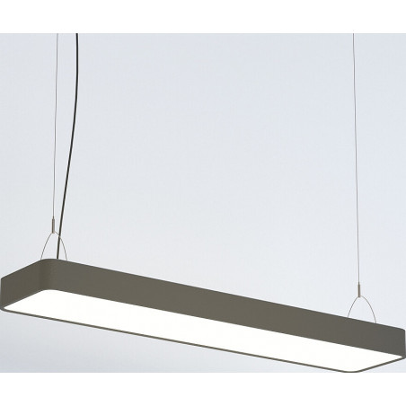 Lampa wisząca podłużna minimalistyczna Soft LED 90x20cm grafitowa Nowodvorski