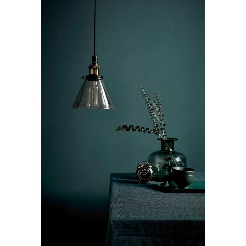 Lampa wisząca szklana retro Disa 18,5 Bursztynowa marki Nordlux