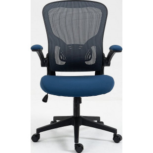Fotel biurowy z siatki Q-333 czarno-niebieski Signal
