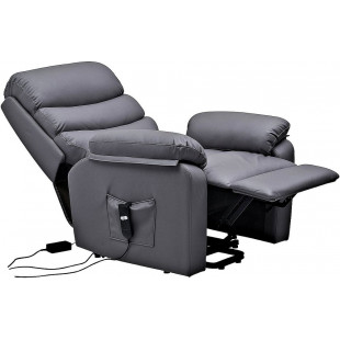 Fotel rozkładany z funkcją masażu Hektor szary Signal