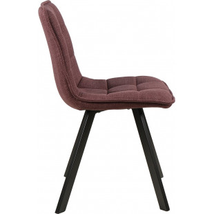 Krzesło tapicerowane pikowane Ellis Bjorn 99 wrzosowy / czarny Signal