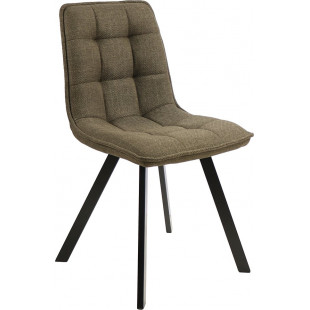 Krzesło tapicerowane pikowane Ellis Bjorn 77 oliwkowy / czarny Signal