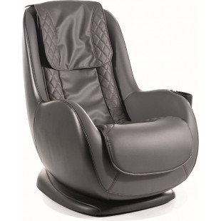 Fotel z ekoskóry z funkcją masażu Bugatti szary / czarny Signal